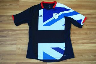Size L Adidas Team Gb Great Britain Jersey Shirt London 2012 Olympics Rare Large