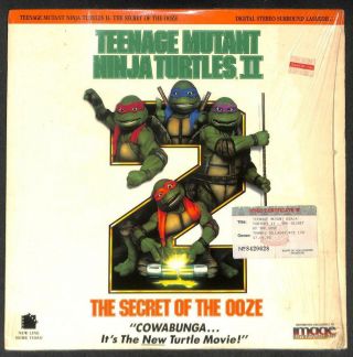 Mega Rare 1991 Movie Teenage Mutant Ninja Turtles Ii Singapore Laserdisc Ld 1445