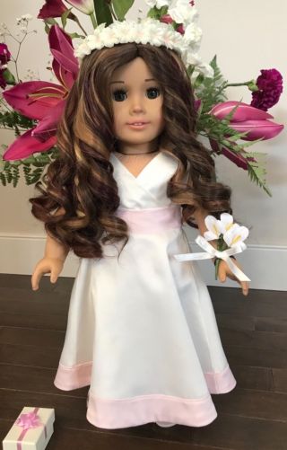 American Girl Doll Communion/flower Girl Outfit (retired And Very Rare) Grace