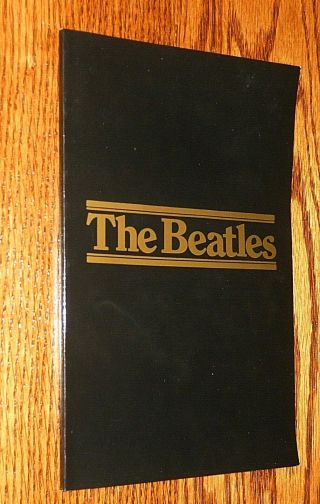 The Beatles Black Wooden Breadbox Cd Set Companion Book Very Rare Out Of Set Vg
