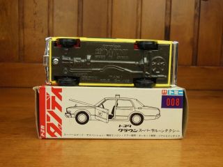 Tomica DANDY 008 TOYOTA CROWN TAXI,  Made in Japan vintage pocket car Rare 5