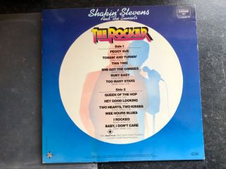 Shakin’ Stevens and The Sunsets Vinyl LP “THE ROCKER” German Telefunken RARE 2