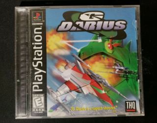 G.  Darius (sony Playstation 1,  1998) Cib Rare Tested/works