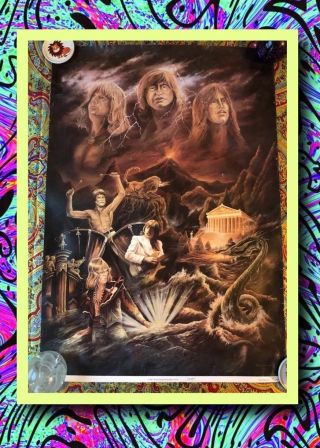 Very Rare Emerson Lake & Palmer - Signed Limited Edition Poster Elp “simon”