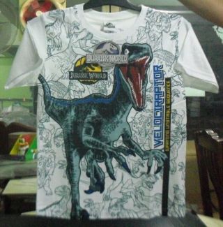 2018 Jurassic World Jurassic Park Thai Boy Kid T - Shirt Mega Rare