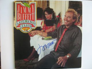 Jimmy Buffett - Rare Autographed Album - 1985 " Last Mango " Lp Hand Signed By Jb