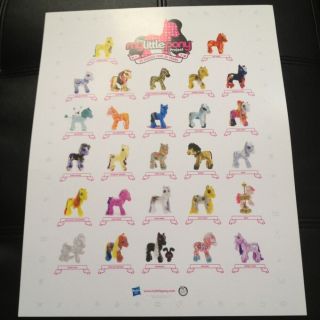 Sdcc 2012 My Little Pony Poster 11 " X14 " Ultra Rare Comic Con Exclusive From 2009
