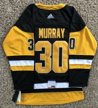 Matt Murray Signed Pittsburgh Penguins Jersey Psa/dna 30 Nhl Rare Proof