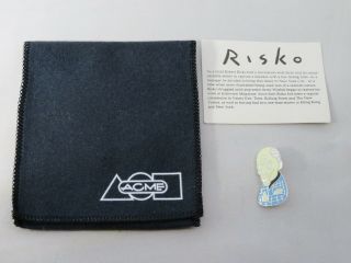 Acme Studios Pablo Picasso Pin,  By Robert Risko,  W/ Orig Card/pouch,  Rare