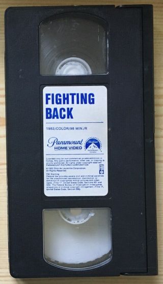 FIGHTING BACK (1982) Paramount Revenge Thriller RARE VHS Tom Skerritt 4