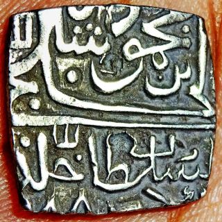 Malwa Sultanate - Ghiyath Shah - Rare 1/2 Tanka Ah888 (1483 Ad) Silver Mlh12