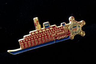 Rare Vintage Us Secret Service Lapel Pin Cincinnati Ohio Presidential Protection