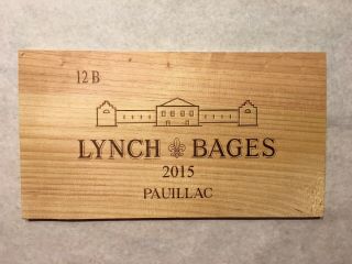 1 Rare Wine Wood Panel Lynch Bages Pauillac Vintage Crate Box Side 5/19 506