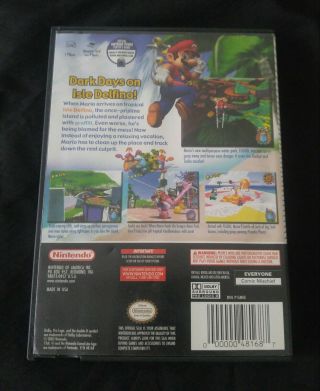 Mario Sunshine (Nintendo GameCube,  2002) Rare Variant For Display Only 2