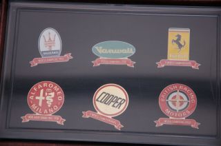 Rare 3M 36 Formula 1 Enamel Lapel Badges 1900 - 2000 Great for Goodwood Revival 6