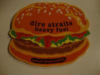 Rare Dire Straits - Heavy Fuel Cd Single Special Limited Edition Burger Shaped