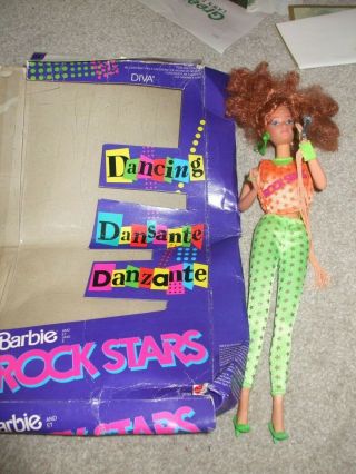 Ultra Rare And Hard To Find Vintage Barbie Rock Stars Diva Doll Boxed 1986