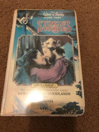 Disney - Stories And Fables Vol 9 Vhs (white Clam Shell) Rare/htf