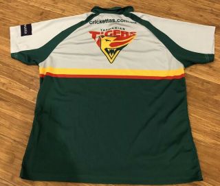 Rare Player Worn Tasmanian Cricket Training Polo Shirt Size Extra Large 2
