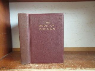 Old Book Of Mormon 1921 Joseph Smith Lds Nephi Salt Lake City Utah Printing Rare