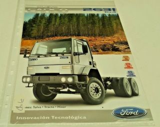 2001 Ford 2631 Cargo Truck Sales Leaflet - Chile - Very Rare