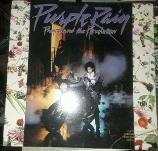 Prince " Purple Rain " 1984 First Pressing Vinyl Rare Gold Promo Stamp Vg,