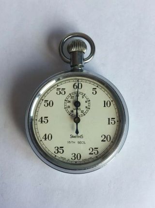 Rare Vintage Smiths 1/5 Second Stopwatch Joseph Lucas Ltd