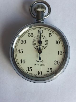 Rare Vintage Smiths 1/5 Second Stopwatch Joseph Lucas Ltd 2