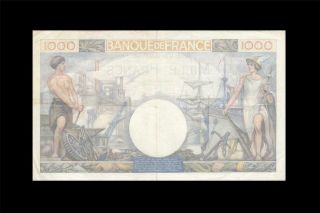 1940 BANQUE DE FRANCE 1000 FRANCS RARE ( (EF)) 2