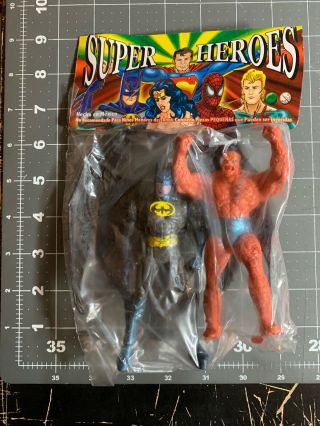 Vintage Rare Toy Mexican Bootleg Knock Off Figure Hero - The Thing Batman