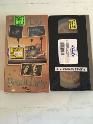 Rare & Oop Surfing Beach Party Vhs 1984 Media Video Boys Jan And Dean