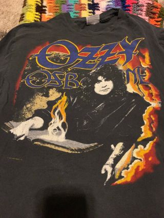 Vintage Rare Ozzy Osbourne Ozzy Is Shirt XL Tour Concert 1988 2