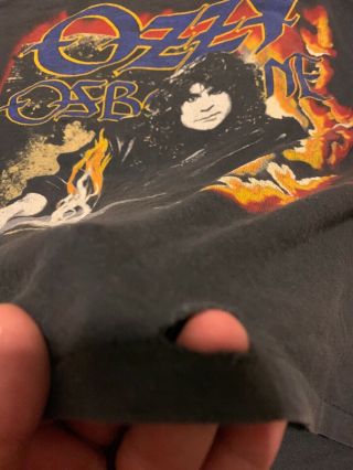 Vintage Rare Ozzy Osbourne Ozzy Is Shirt XL Tour Concert 1988 4