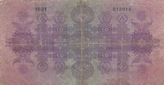 10 Shillinge Vg Banknote From Austria 1925 Pick - 89 Rare