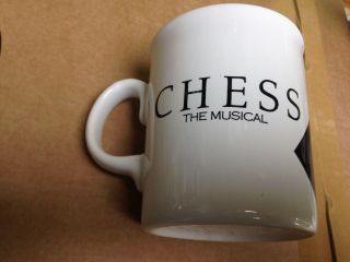 Abba Chess The Musical Mega Rare White Mug In