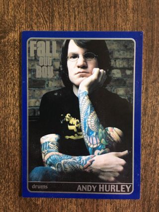 Fall Out Boy Trading Card - Take This To Your Grave - Andy Hurley Rare Emo Punk