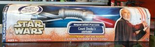 Rare Count Dooku Electronic Lights And Sounds Lightsaber By Hasbro