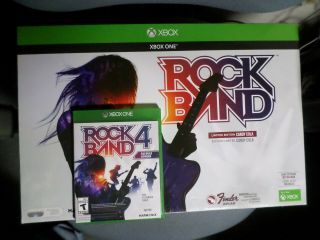Rock Band 4 Rivals Ed.  (xbox One) Bundle,  Candy Cola Red Limited Ed Guitar Rare