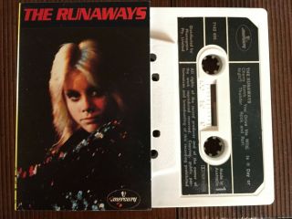 The Runaways.  S/t Debut - - Rare 1976 Australian Mercury Cassette.  Joan Jett