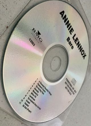 Annie Lennox Bare Very Rare Australian Promo Cd Eurythmics 2003