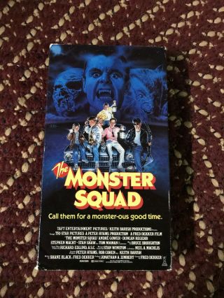 Monster Squad Horror Sov Slasher Big Box Slip Rare Oop Vhs