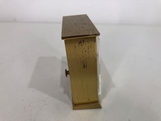 RARE Vtg TIFFANY and Co.  Brass Gold Mantle Shelf Desk CLOCK Dial - Parts/Repair 4