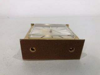 RARE Vtg TIFFANY and Co.  Brass Gold Mantle Shelf Desk CLOCK Dial - Parts/Repair 6