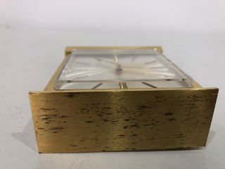 RARE Vtg TIFFANY and Co.  Brass Gold Mantle Shelf Desk CLOCK Dial - Parts/Repair 7