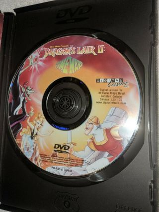 RARE OOP DRAGONS LAIR 2 TIME WARP VIDEO GAME DVD PLAYSTATION XBOX NINTENDO WII 4