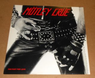Motley Crue Too Fast For Love Poster Flat Square 1983 Promo 12x12 Rare