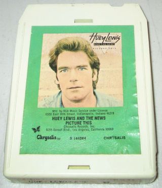 Huey Lewis And The News - " Picture This " 1982 8 - Track Tape Rare Play -