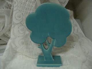 Robert Lallemant 1902 - 1954 Art Deco Turquoise Earthenware Ceramic Tree Sgn Rare