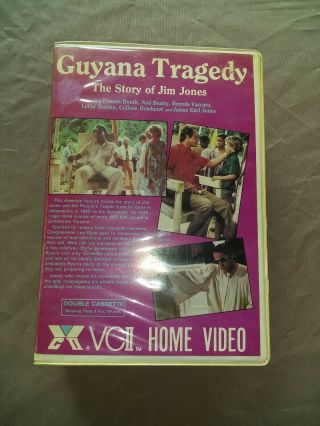 Guyana Tragedy The Story Of Jim Jones Jonestown Massacre Movie Vhs Classic Rare
