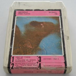 Rare 1971 Pink Floyd Meddle 8 - Track Cartridge Tape Oz - Press Album Vgc